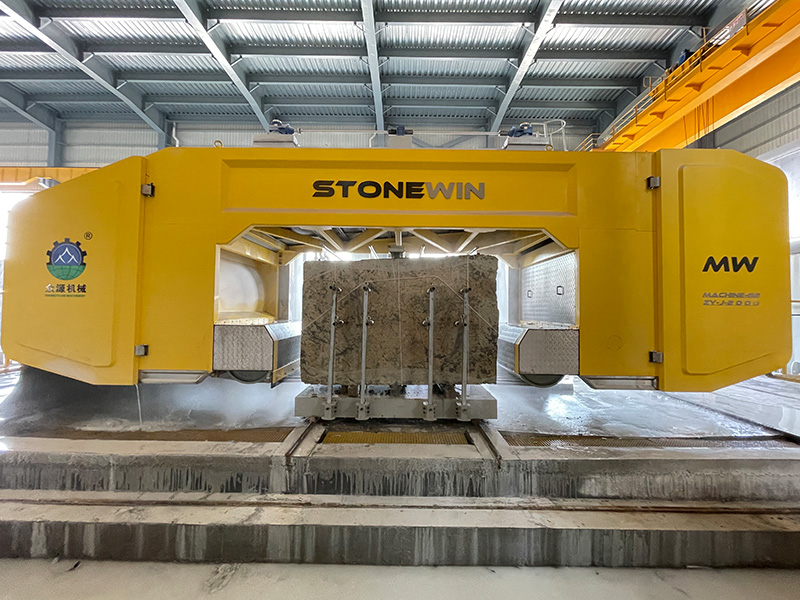 石材加工多組繩鋸機